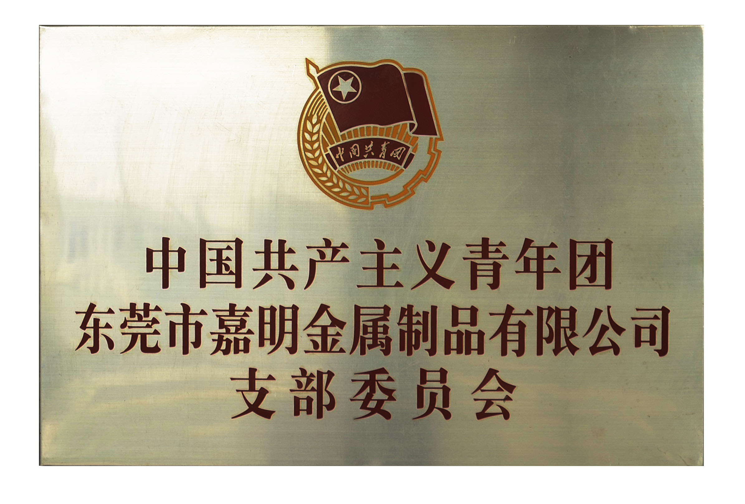 Certificate of the Communist Youth League branch 